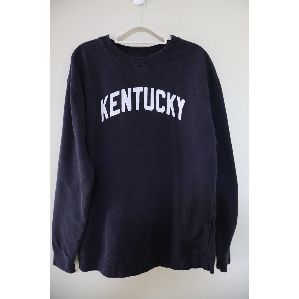 Collegiate Varsity The Kentucky Shop Sweatshirt XL Navy Blue Graphic Crewneck